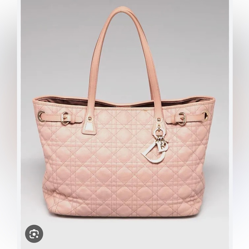 Dior Blush Quilted Panarea Tote Bag